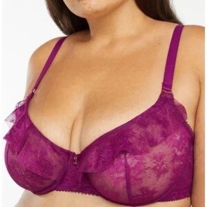 Savage X Fenty balconette bra in plum
